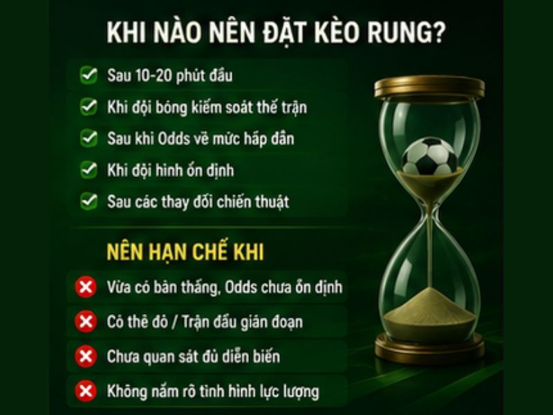 Khi nào nên đặt cược Kèo Rung