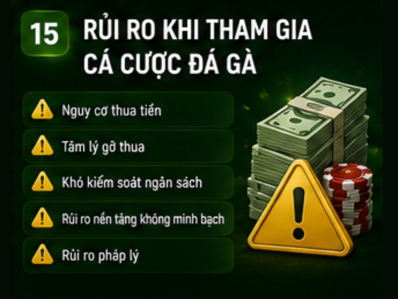 Rủi Ro Khi Tham Gia Cá Cược Đá Gà